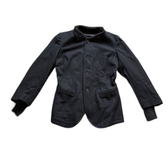 YOHJI YAMAMOTO BLACK WOOL TAILORED JACKET ARCHIVE Y'S AUTH USED FROM JAPAN